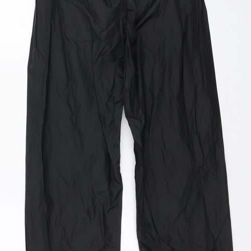 Regatta Womens Black Polyamide Rain Trousers Trousers Size XS L30 in Regular