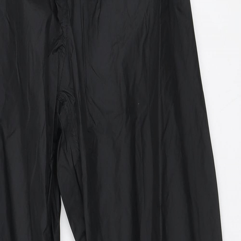 Regatta Womens Black Polyamide Rain Trousers Trousers Size XS L30 in Regular