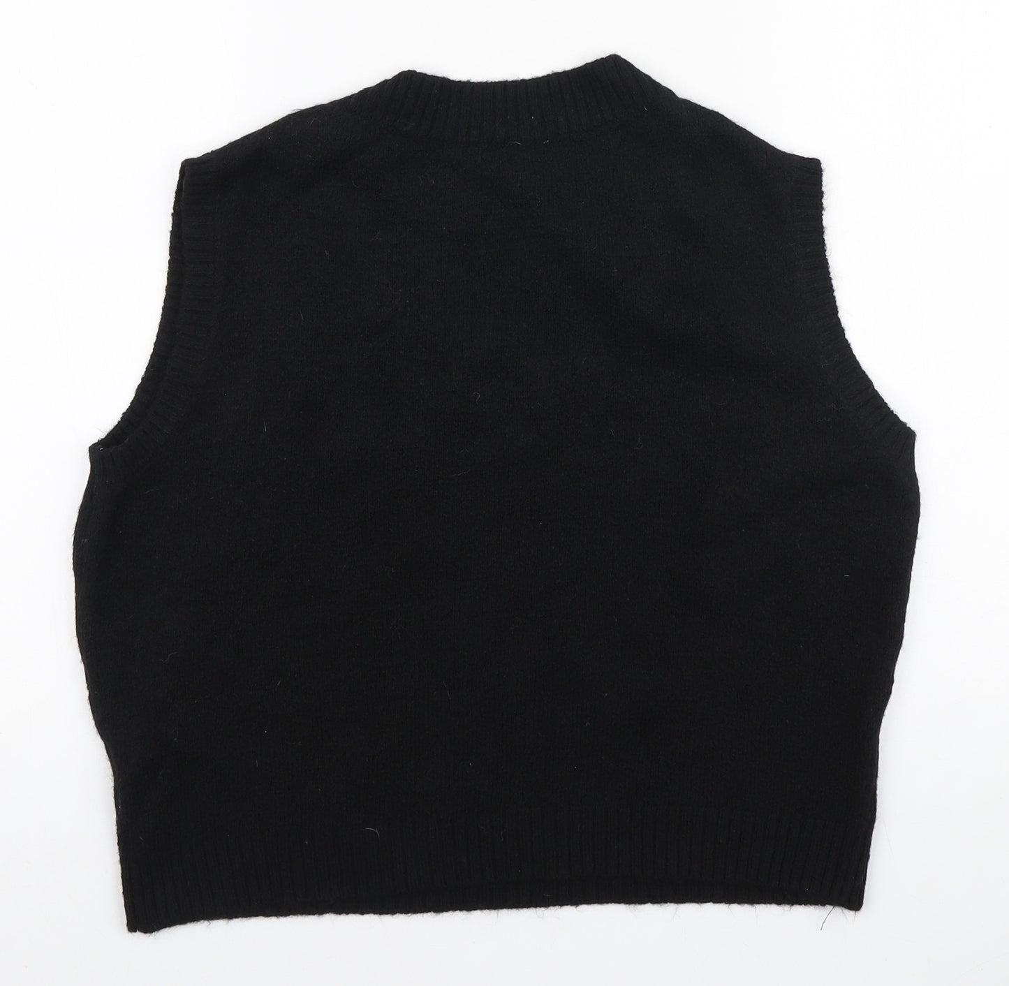 Primark Womens Black V-Neck Polyester Vest Jumper Size S