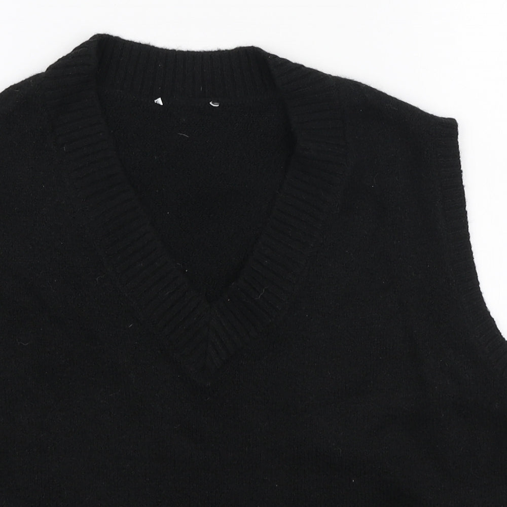 Primark Womens Black V-Neck Polyester Vest Jumper Size S