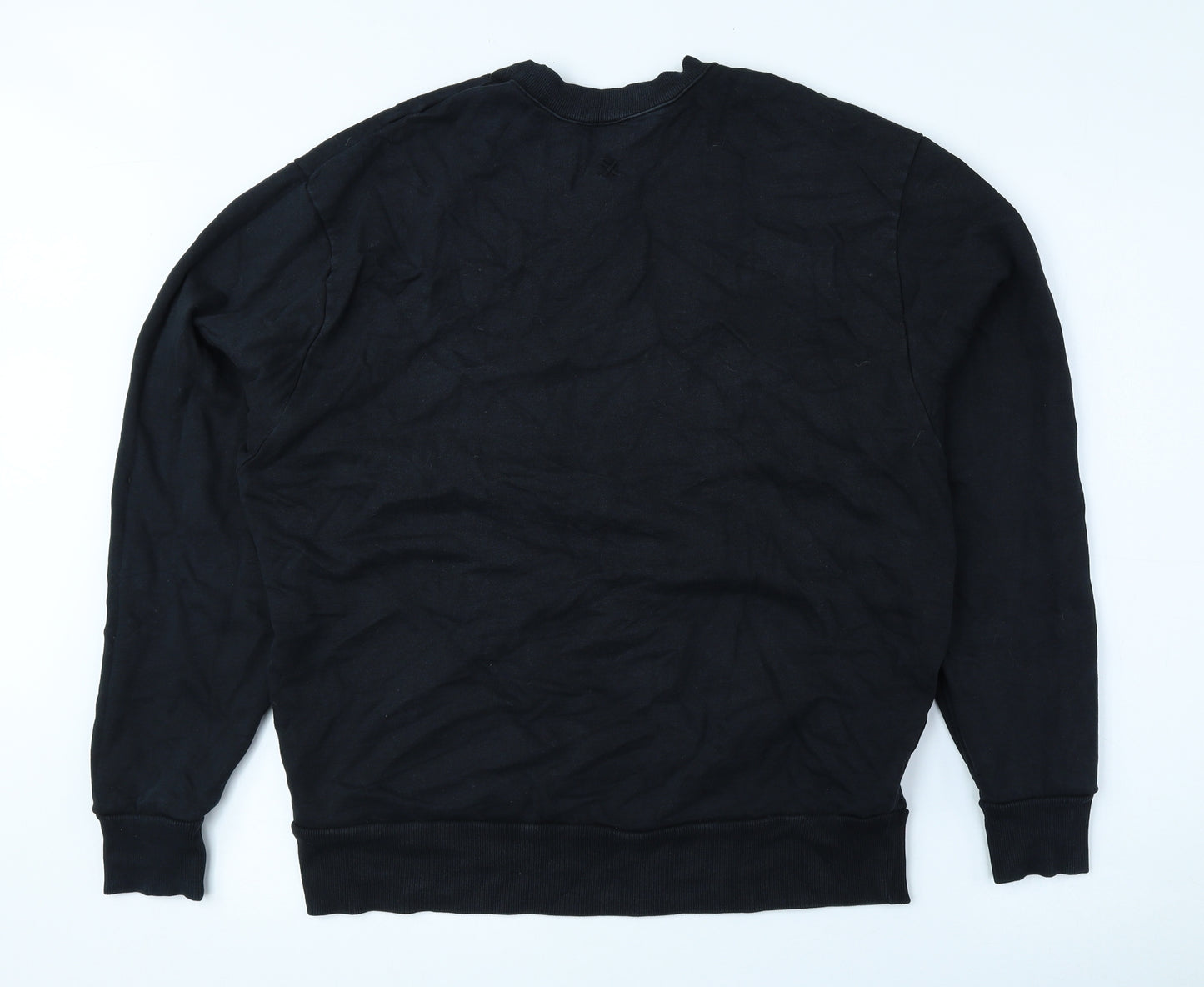 COLLUSION Mens Black Cotton Pullover Sweatshirt Size M