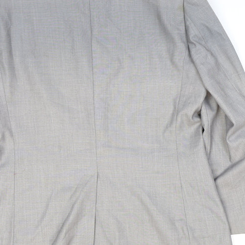 Butler and Webb Mens Grey Polyester Jacket Suit Jacket Size 40