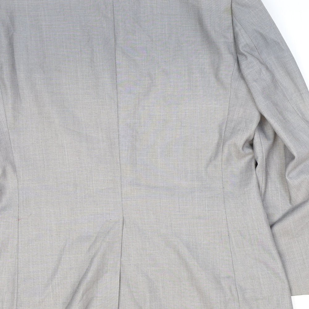 Butler and Webb Mens Grey Polyester Jacket Suit Jacket Size 40