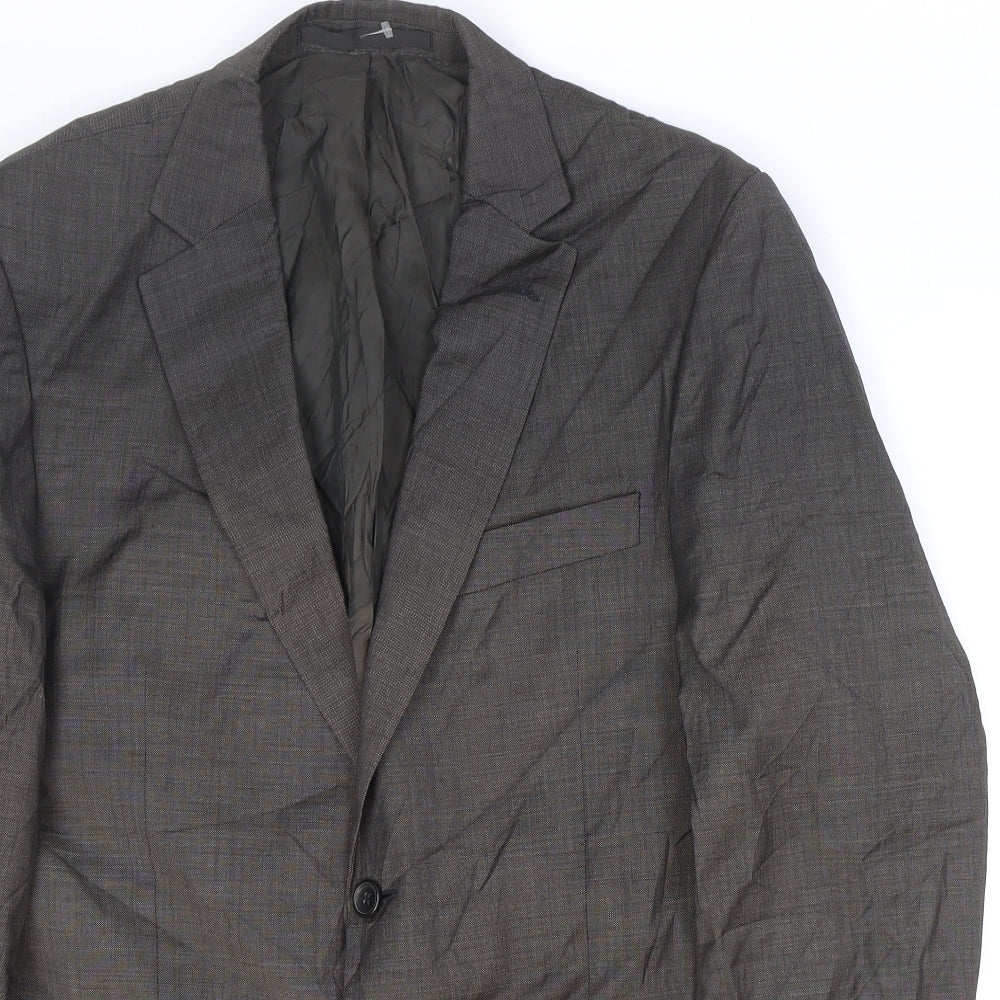 Marks and Spencer Mens Brown Wool Jacket Suit Jacket Size 40