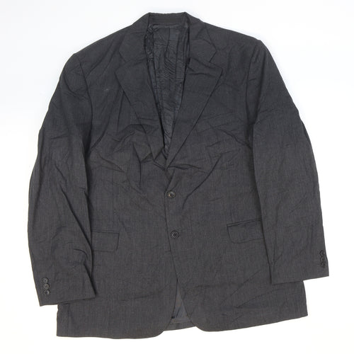 Marks and Spencer Mens Grey Wool Jacket Suit Jacket Size 46