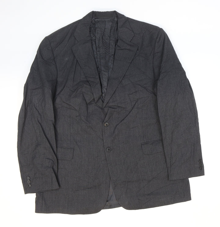 Marks and Spencer Mens Grey Wool Jacket Suit Jacket Size 46