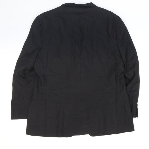 Hugo James Mens Black Polyester Jacket Suit Jacket Size 40