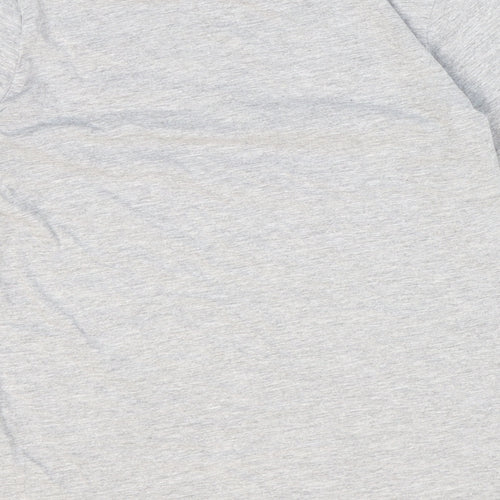 Pep & CO Boys Grey Cotton Basic T-Shirt Size 11-12 Years Round Neck Pullover - Football Boots