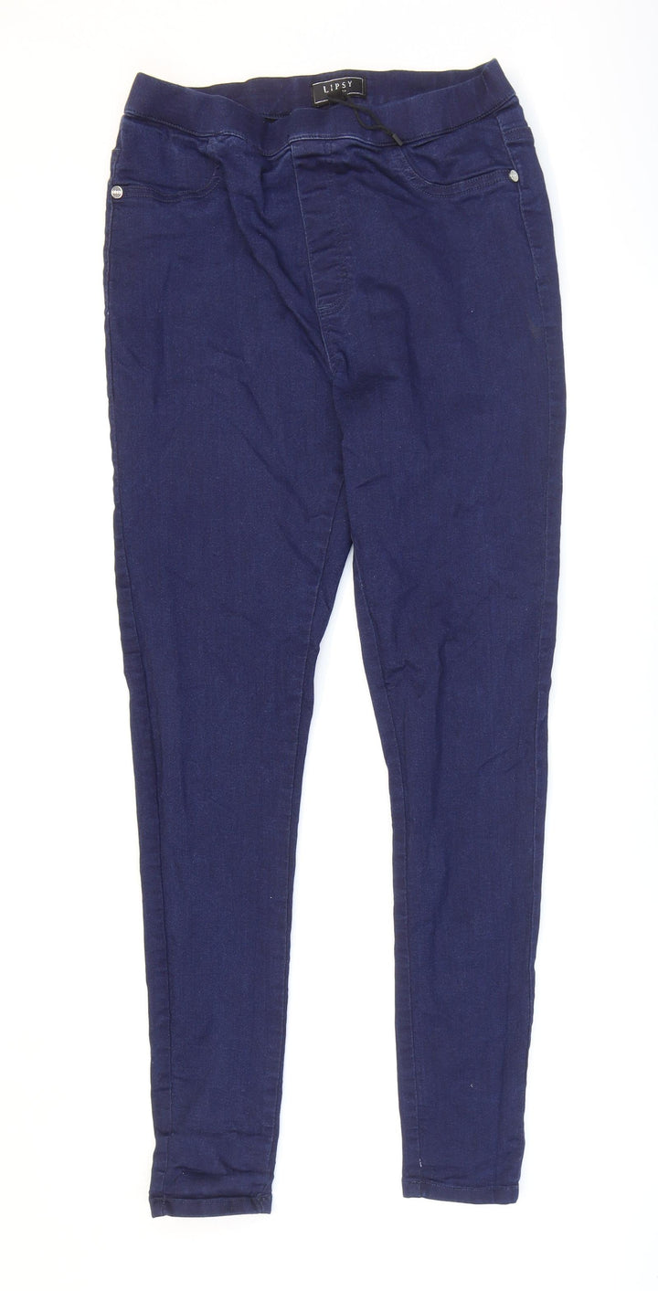 Lipsy Womens Blue Cotton Jegging Jeans Size 10 L28 in Regular