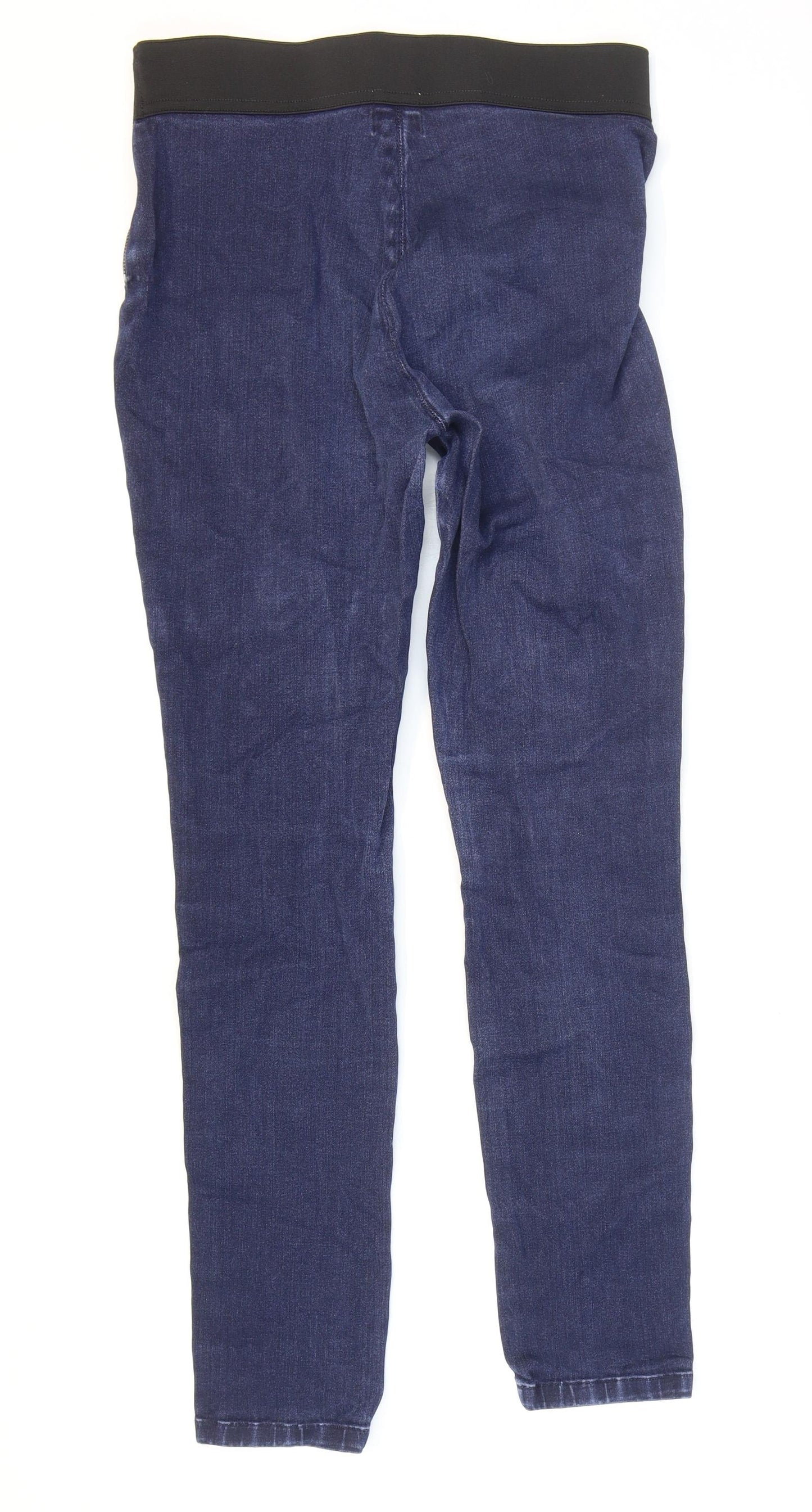 Reiss Womens Blue Cotton Jegging Jeans Size 10 L28 in Regular Zip