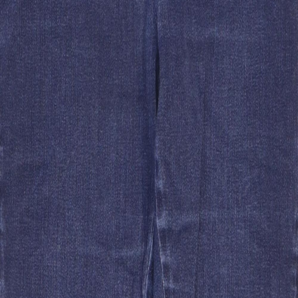 Reiss Womens Blue Cotton Jegging Jeans Size 10 L28 in Regular Zip