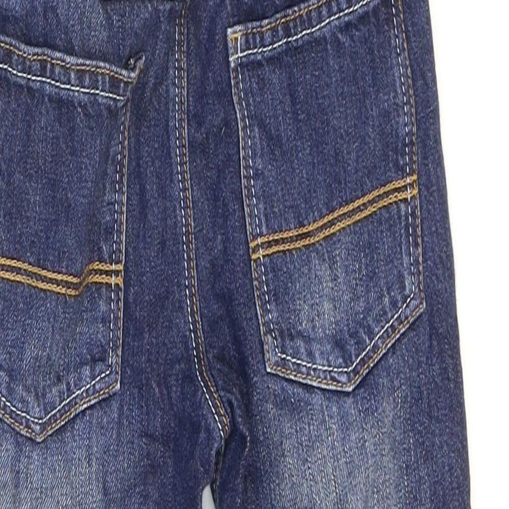 NEXT Boys Blue Cotton Tapered Jeans Size 2-3 Years Regular Zip