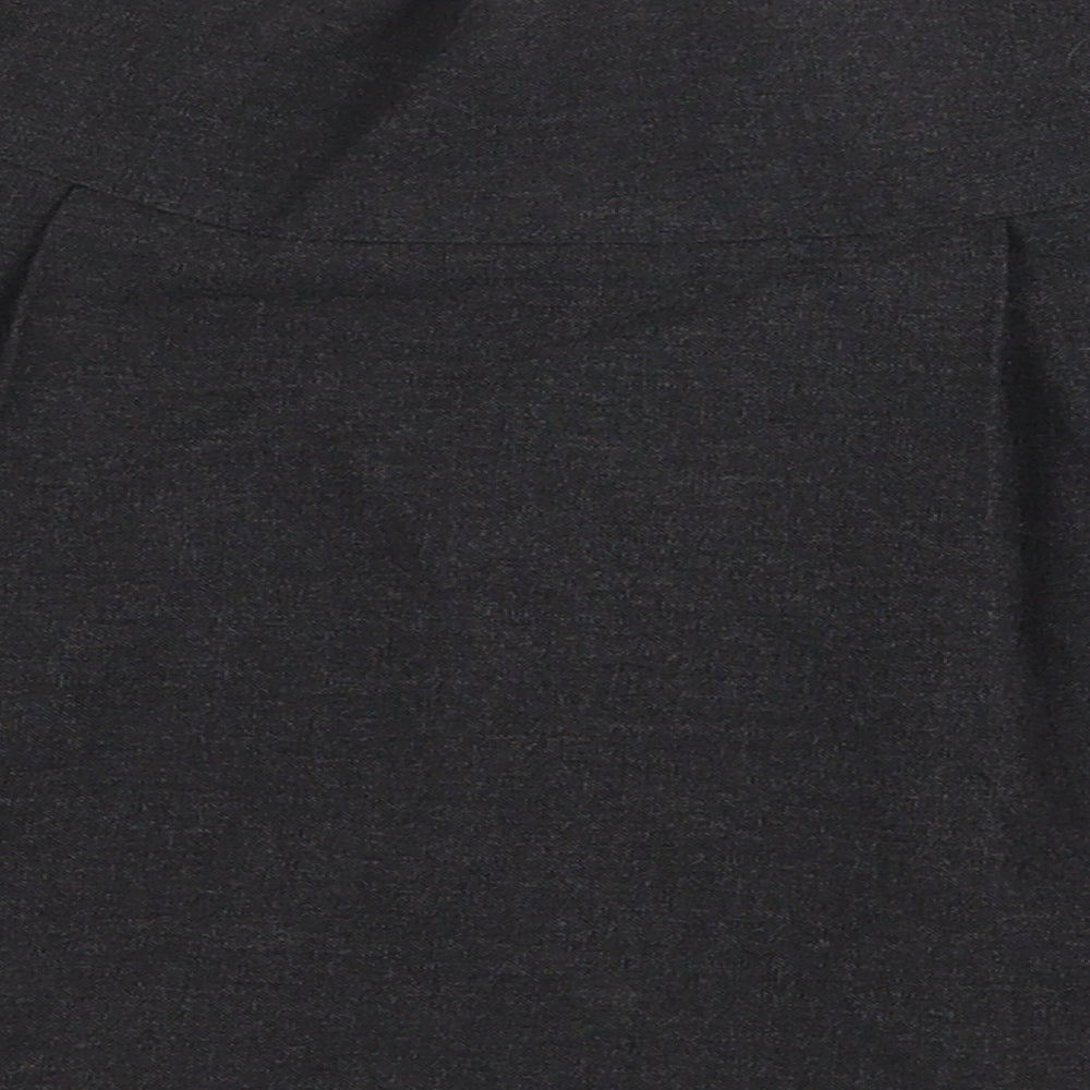 F&F Girls Grey Polyester Skater Skirt Size 5-6 Years Regular Zip - School Wear