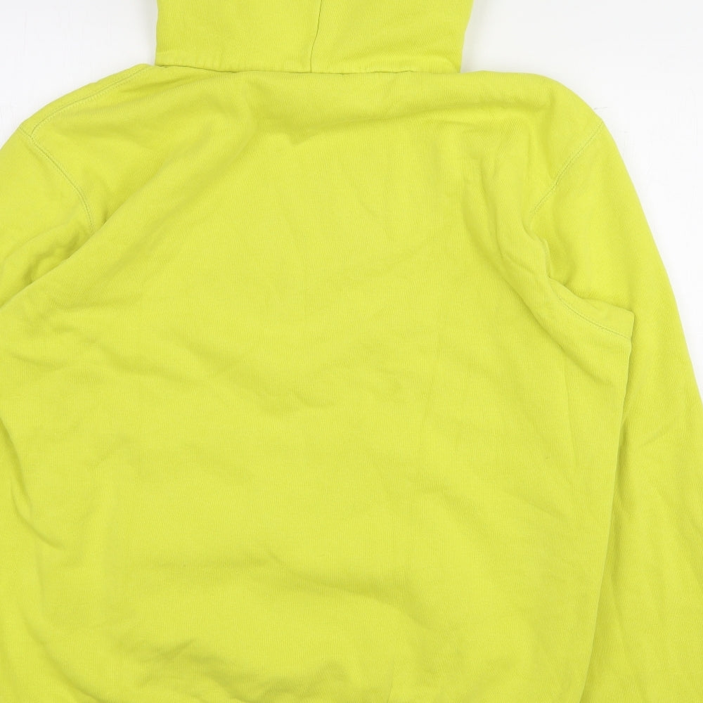 B&C Womens Yellow Cotton Pullover Hoodie Size M Pullover