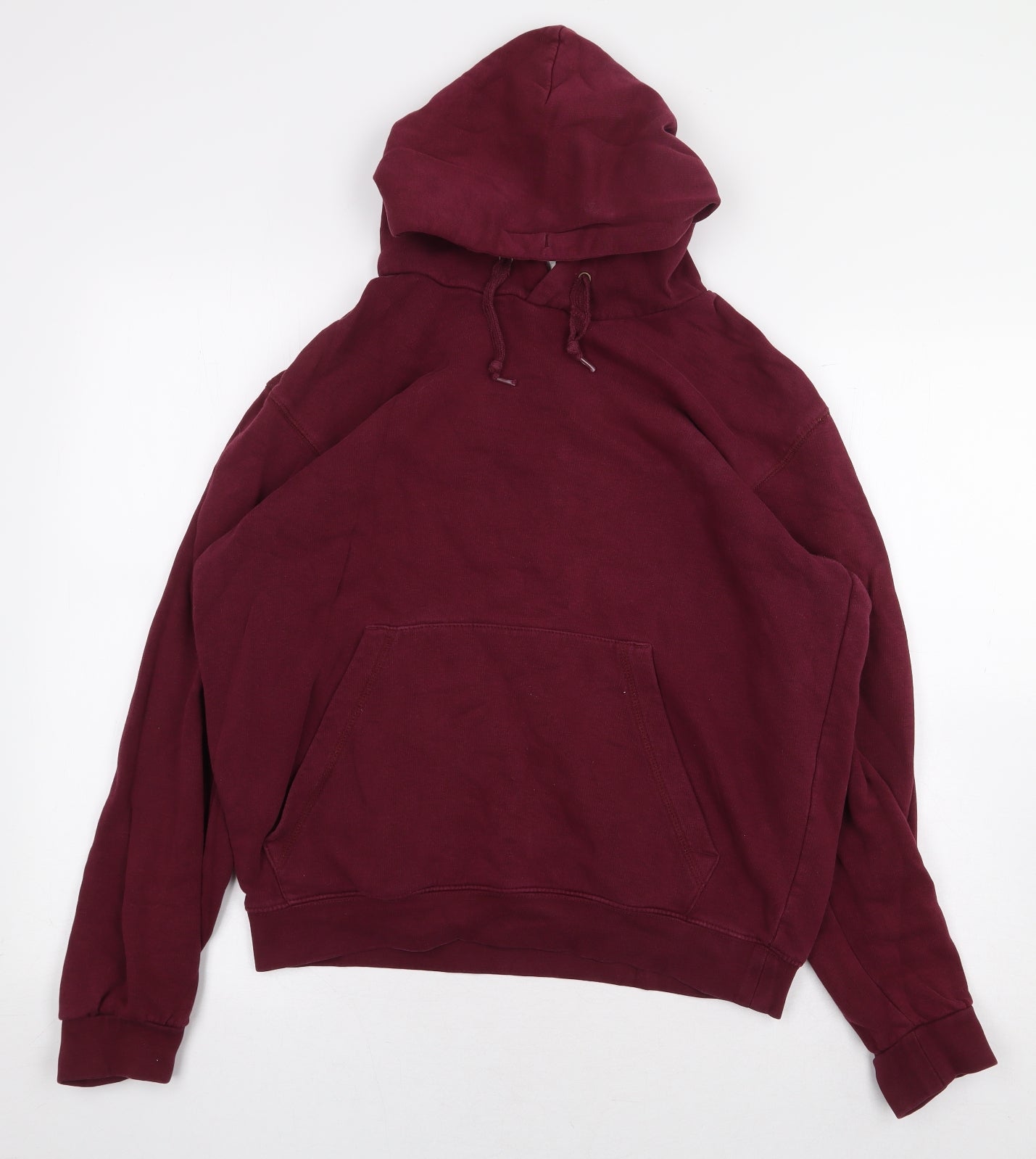 B&C Womens Red Cotton Pullover Hoodie Size S Pullover