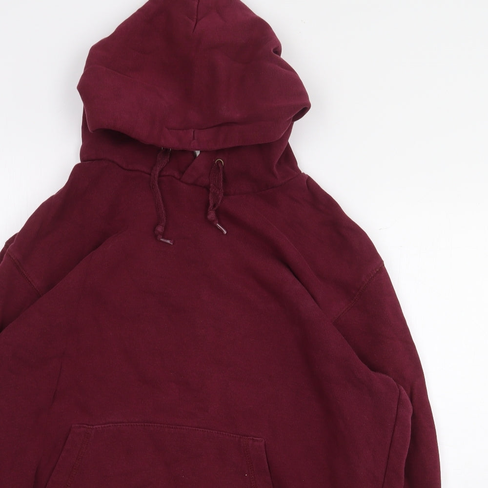 B&C Womens Red Cotton Pullover Hoodie Size S Pullover