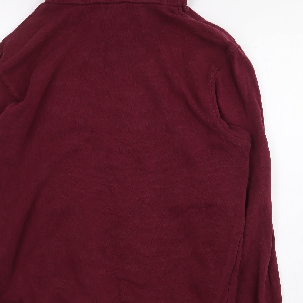 B&C Womens Red Cotton Pullover Hoodie Size S Pullover