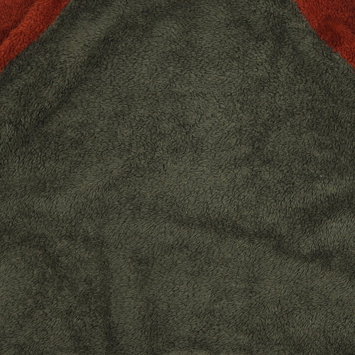 SheIn Mens Green Polyester Full Zip Sweatshirt Size XS