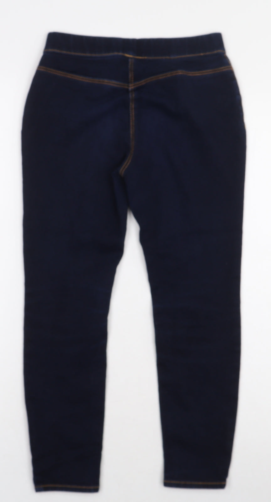 George Girls Blue Cotton Jegging Trousers Size 8-9 Years Regular