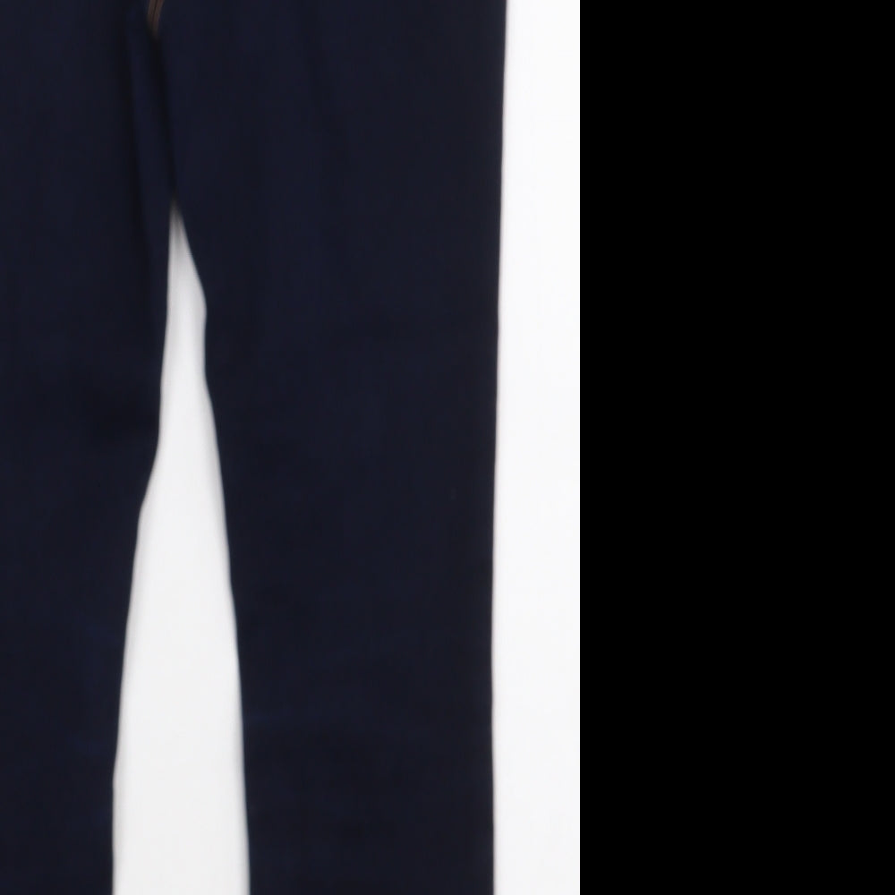 George Girls Blue Cotton Jegging Trousers Size 8-9 Years Regular