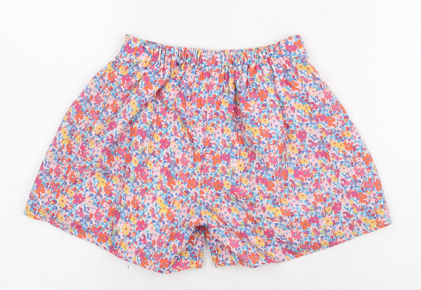 Mini Club Girls Pink Floral Cotton Paperbag Shorts Size 5-6 Years Regular