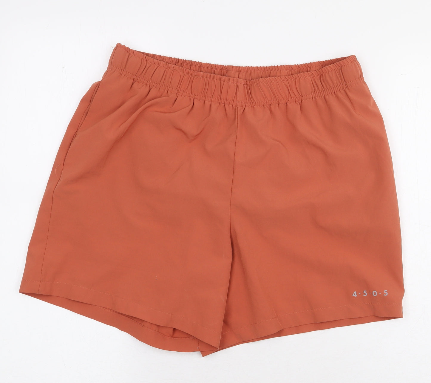 ASOS Womens Orange Polyester Athletic Shorts Size M L5 in Regular