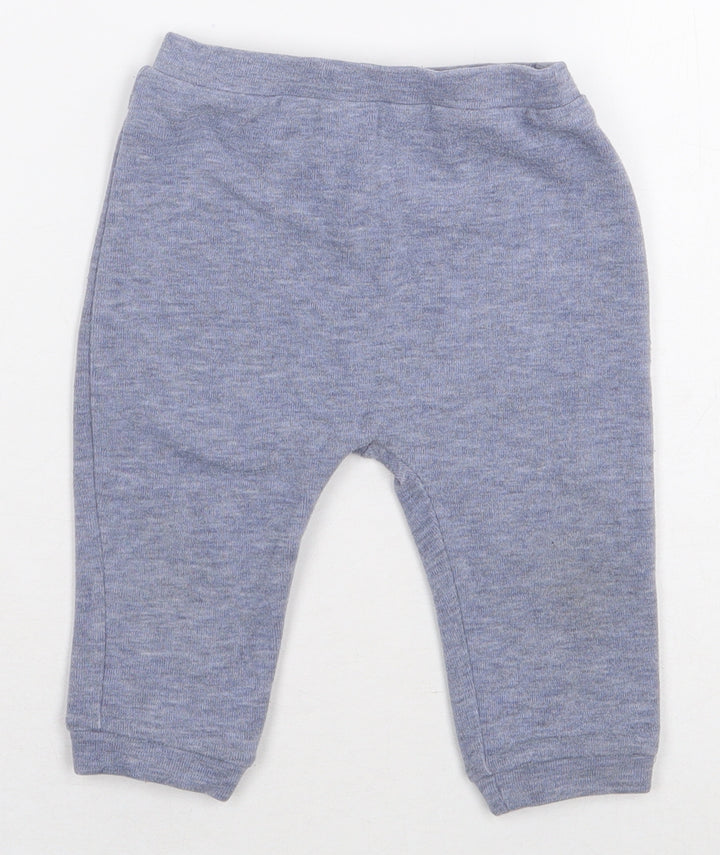 TU Boys Grey Polyester Jogger Trousers Size 6-9 Months