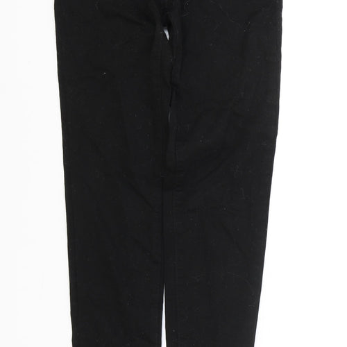 H&M Womens Black Cotton Skinny Jeans Size 6 L30 in Regular Zip