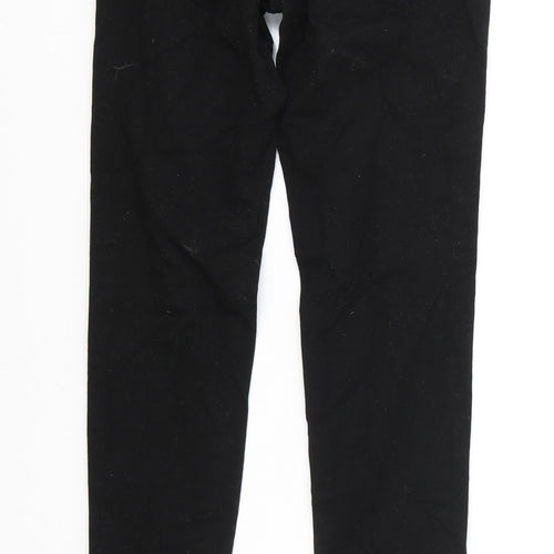 H&M Womens Black Cotton Skinny Jeans Size 6 L30 in Regular Zip