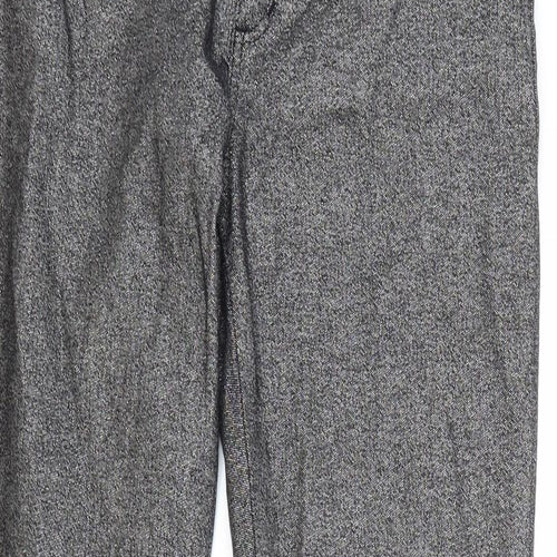 Per Una Womens Grey Cotton Bootcut Jeans Size 12 L30 in Regular Zip