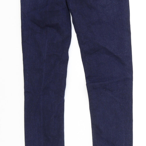 Waredenim Womens Blue Cotton Skinny Jeans Size 6 L31 in Regular Zip
