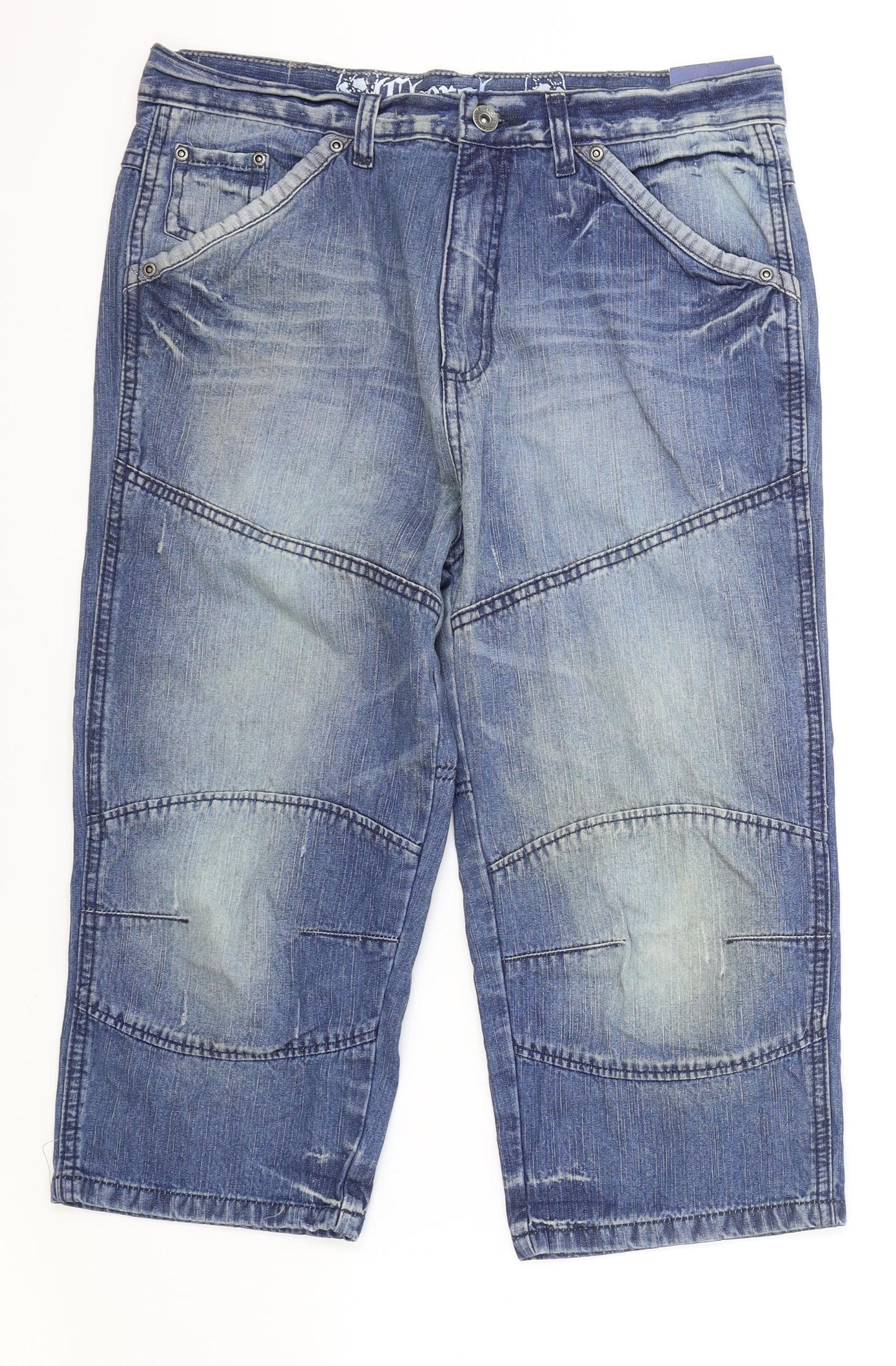 Cherokee Boys Blue Cotton Straight Jeans Size 14-15 Years Regular Zip - Cargo Pants