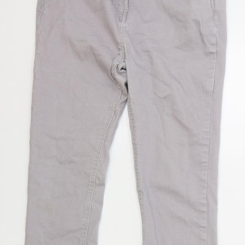 M&Co Womens Grey Cotton Skinny Jeans Size 12 L23 in Regular Zip