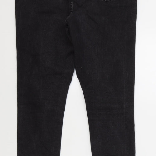 George Womens Black Cotton Skinny Jeans Size 30 in L28 in Regular Zip