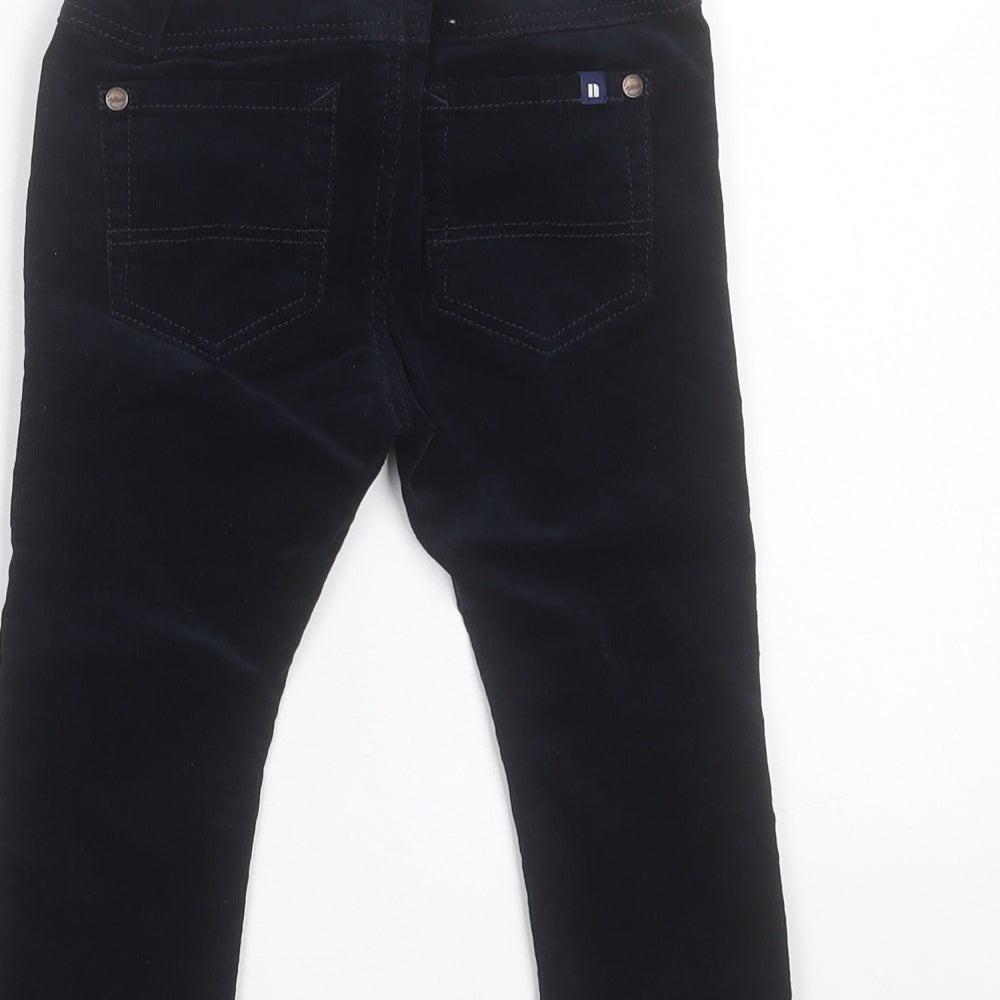 NEXT Boys Blue Cotton Capri Trousers Size 2 Years Regular Button