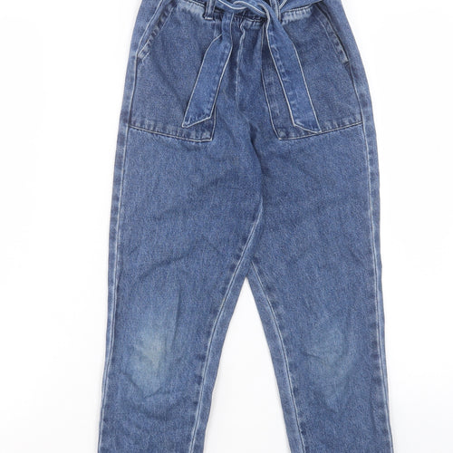 NEXT Girls Blue Cotton Straight Jeans Regular Pullover