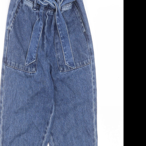 NEXT Girls Blue Cotton Straight Jeans Regular Pullover