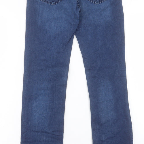 H&M Mens Blue Cotton Straight Jeans Size 30 in L32 in Regular Button
