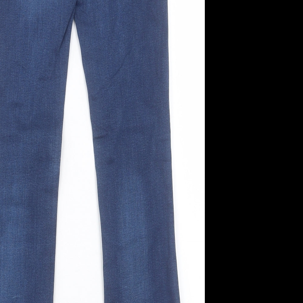 H&M Mens Blue Cotton Straight Jeans Size 30 in L32 in Regular Button