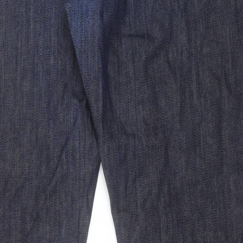 Autograph Mens Blue Cotton Straight Jeans Size 40 in L31 in Regular Button