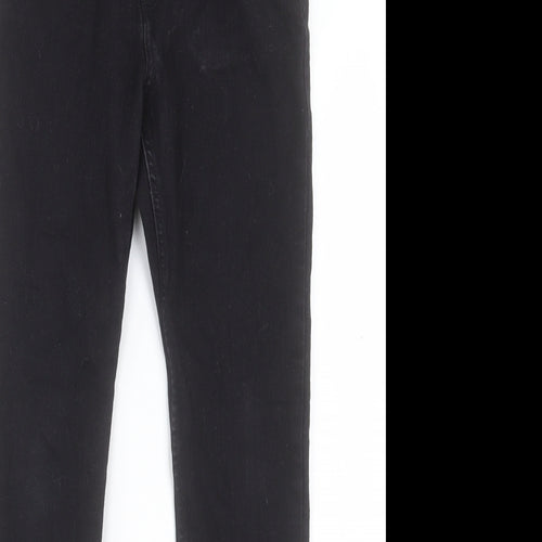 H&M Boys Black Cotton Skinny Jeans Size 11-12 Years Regular Button