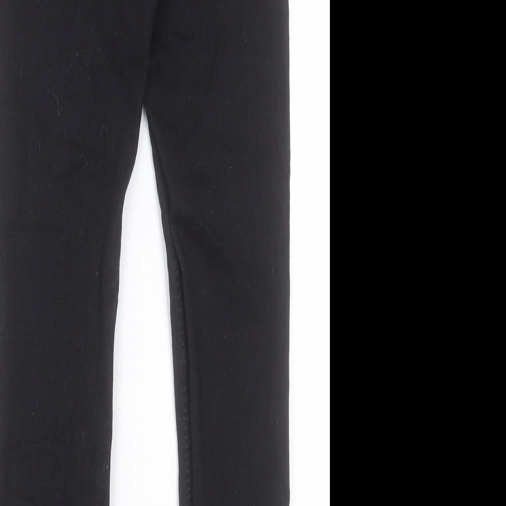 H&M Boys Black Cotton Skinny Jeans Size 11-12 Years Regular Button