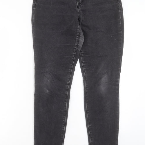 Style&co. Womens Black Cotton Skinny Jeans Size 30 in L30 in Regular Button