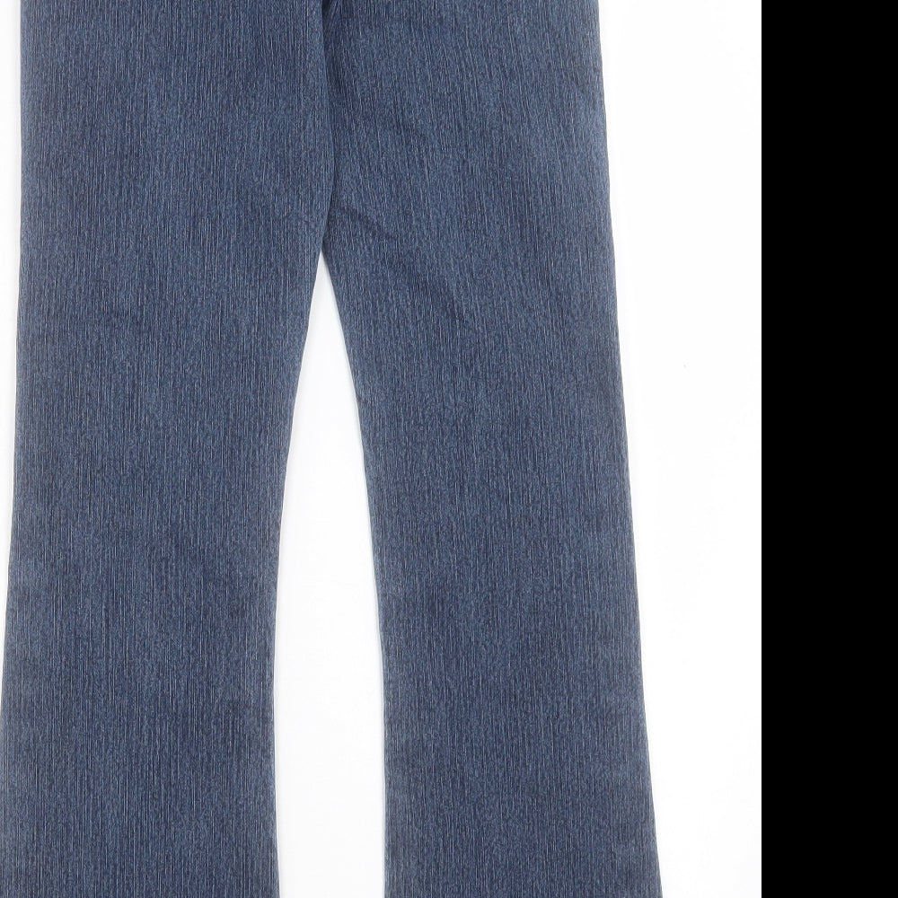 George Womens Blue Cotton Bootcut Jeans Size 10 L29 in Regular Button