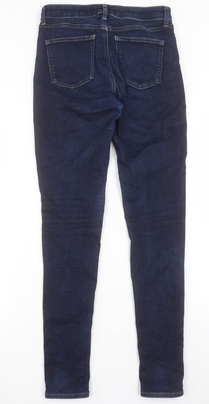 Uniqlo Womens Blue Cotton Skinny Jeans Size 27 in L32 in Regular Button