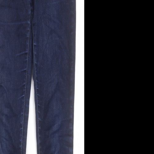 Uniqlo Womens Blue Cotton Skinny Jeans Size 27 in L32 in Regular Button