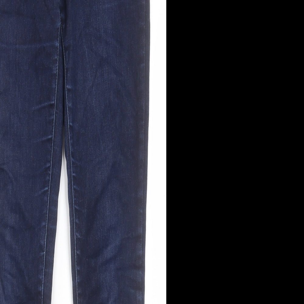 Uniqlo Womens Blue Cotton Skinny Jeans Size 27 in L32 in Regular Button