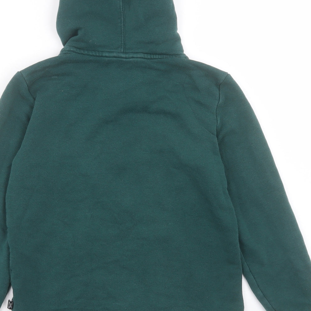 PUMA Boys Green Cotton Full Zip Hoodie Size 9-10 Years Zip