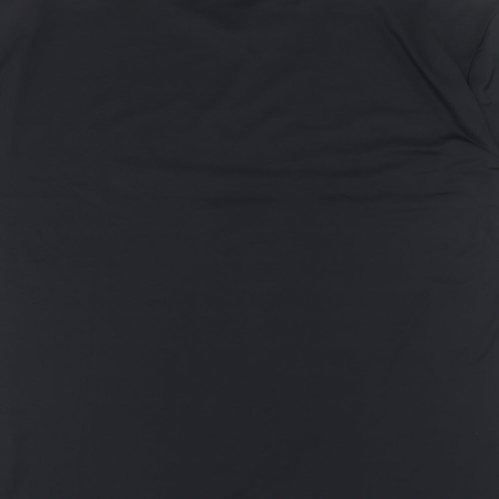 Nike Mens Black Polyester Basic T-Shirt Size 3XL Crew Neck Pullover