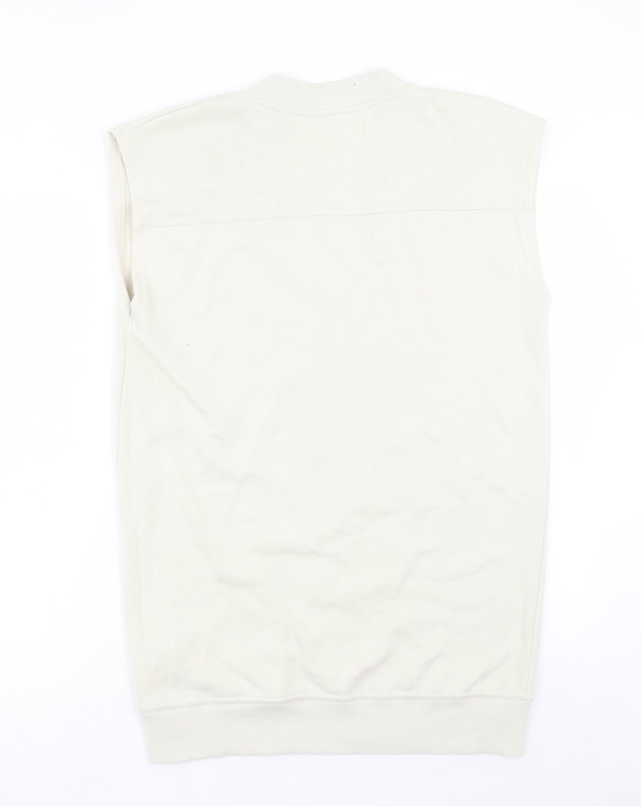 Zara Womens Ivory Cotton Tunic Sweatshirt Size S Pullover